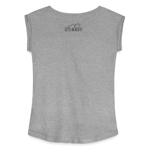 Protect Our Ocean Women's Roll Cuff T-Shirt- - heather gray