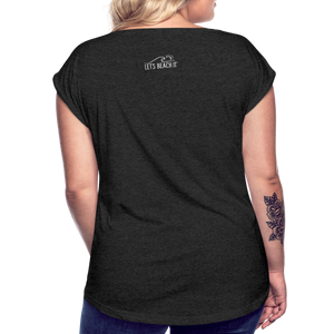 Take Me To The Beach Women's Roll Cuff T-Shirt - heather black