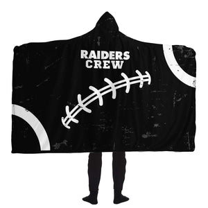 Raiders Crew Hooded Blanket-Football