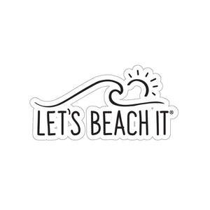 Let's Beach It Sticker