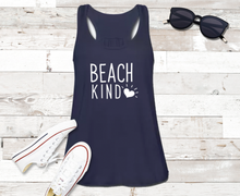 Load image into Gallery viewer, Let&#39;s Beach It &quot;Beach Kind&quot; Flowy Tank Top
