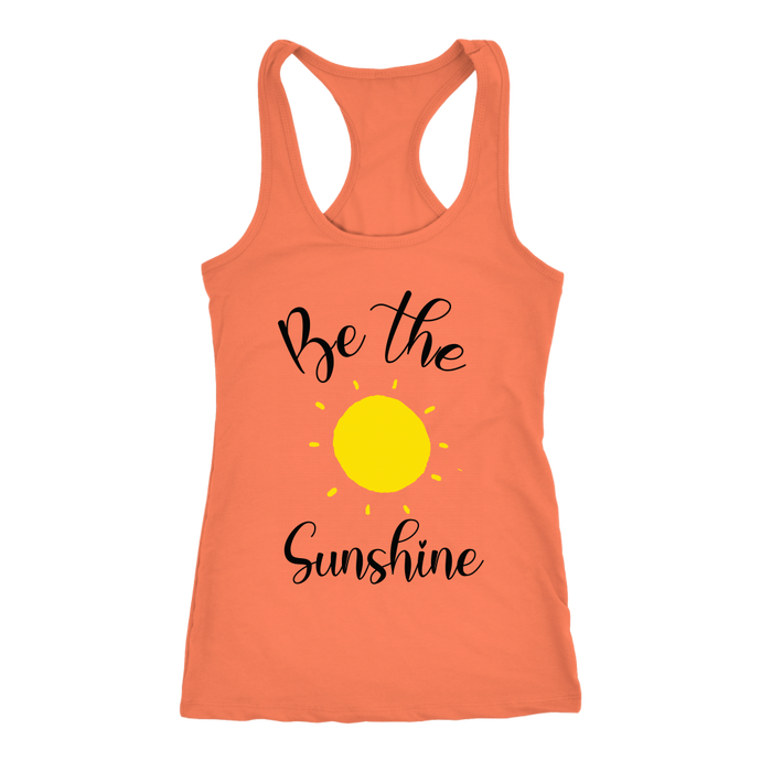 Be The Sunshine Razor Back Tank- Let's Beach It