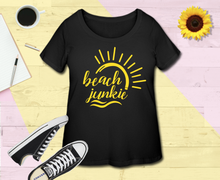 Load image into Gallery viewer, Beach Junkie Women’s Curvy T-Shirt
