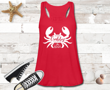 Load image into Gallery viewer, Crabby Flowy Tank Top
