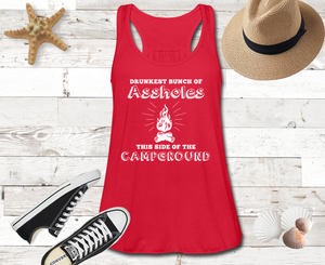 Drunkest Flowy Tank Top- CAMPING AROUND