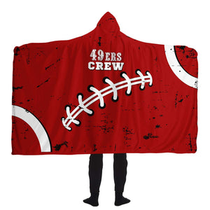 San Francisco Crew Hooded Blanket-Football