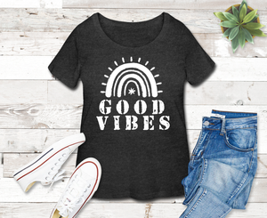 Good Vibes Women’s "Curvy" Fit T-Shirt