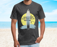 Load image into Gallery viewer, Surfin&#39;s The Source (Point Break) Men&#39;s T-Shirt- Just For Fun
