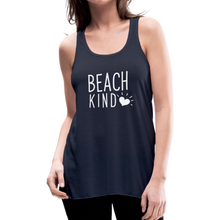 Load image into Gallery viewer, Let&#39;s Beach It &quot;Beach Kind&quot; Flowy Tank Top - navy
