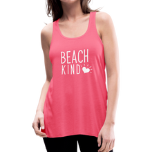 Load image into Gallery viewer, Let&#39;s Beach It &quot;Beach Kind&quot; Flowy Tank Top - neon pink
