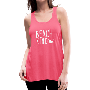 Let's Beach It "Beach Kind" Flowy Tank Top - neon pink