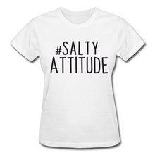 Load image into Gallery viewer, #Salty Attitde Cotton Ladies T-Shirt - white
