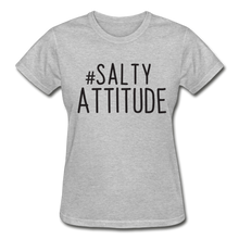 Load image into Gallery viewer, #Salty Attitde Cotton Ladies T-Shirt - heather gray
