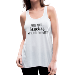 Shell Yeah Flowy Tank Top by Bella - white