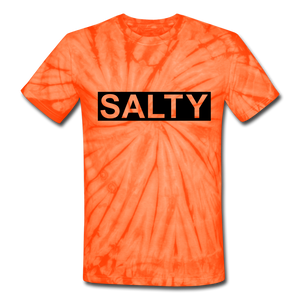 Unisex Tie Dye T-Shirt - spider orange