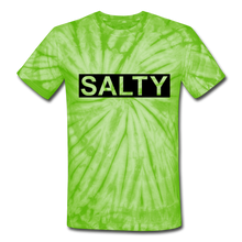 Load image into Gallery viewer, Unisex Tie Dye T-Shirt - spider lime green
