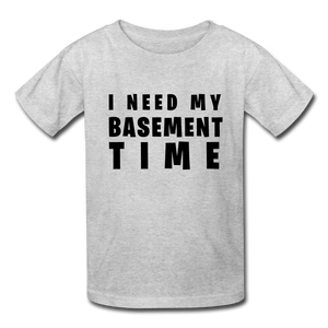 Gamer's Basement Kids' T-Shirt - heather gray