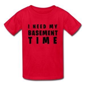 Gamer's Basement Kids' T-Shirt - red