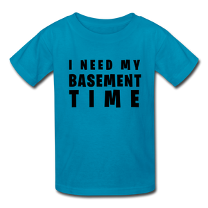 Gamer's Basement Kids' T-Shirt - turquoise