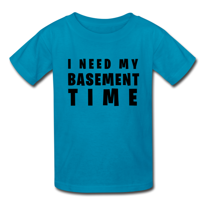 Gamer's Basement Kids' T-Shirt - turquoise