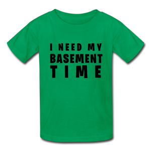 Gamer's Basement Kids' T-Shirt - kelly green