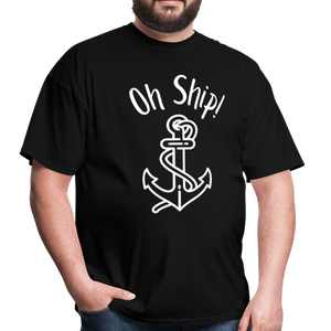 Oh Ship Classic T-Shirt- Boating Around - black