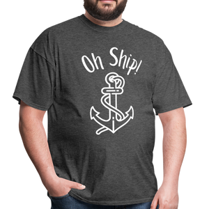 Oh Ship Classic T-Shirt- Boating Around - heather black