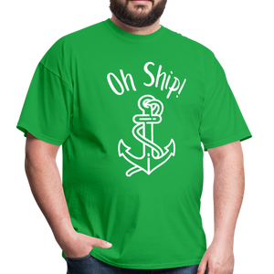 Oh Ship Classic T-Shirt- Boating Around - bright green