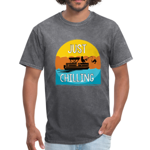 Just Chilling Classic T-Shirt- Boating Around - mineral charcoal gray