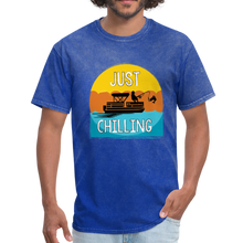 Load image into Gallery viewer, Just Chilling Classic T-Shirt- Boating Around - mineral royal
