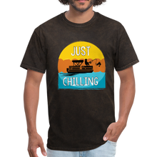 Load image into Gallery viewer, Just Chilling Classic T-Shirt- Boating Around - mineral black
