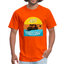Load image into Gallery viewer, Just Chilling Classic T-Shirt- Boating Around - orange
