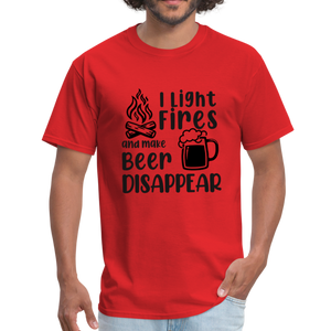 I Make Beer Disappear Classic T-Shirt - red