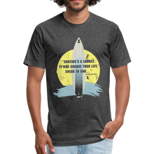 Load image into Gallery viewer, Surfin&#39;s The Source (Point Break) Men&#39;s T-Shirt- Just For Fun - heather black
