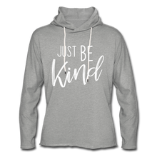 Load image into Gallery viewer, Just Be Kind Lightweight Hoodie-Just For Fun - heather gray
