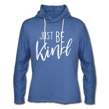 Load image into Gallery viewer, Just Be Kind Lightweight Hoodie-Just For Fun - heather Blue
