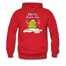 Load image into Gallery viewer, Merry Beach-Mas Hoodie-Tis&#39; The Season - red
