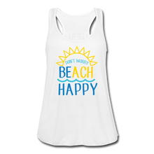 Load image into Gallery viewer, Beach Happy Women&#39;s Flowy Tank Top - white
