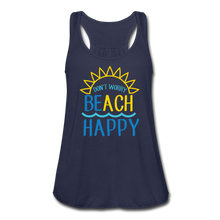 Load image into Gallery viewer, Beach Happy Women&#39;s Flowy Tank Top - navy
