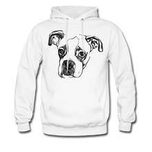 Load image into Gallery viewer, Boxer Long Sleeve Adult Hoodie - JUST FOR FUN - white
