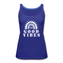 Load image into Gallery viewer, Good Vibes Tank Top-Just For Fun - royal blue

