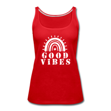 Load image into Gallery viewer, Good Vibes Tank Top-Just For Fun - red
