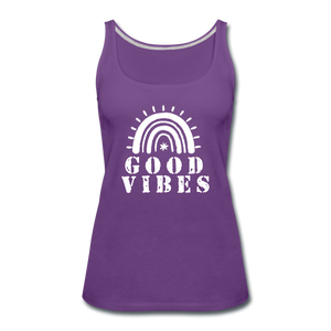 Good Vibes Tank Top-Just For Fun - purple