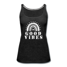 Load image into Gallery viewer, Good Vibes Tank Top-Just For Fun - charcoal gray
