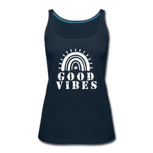 Load image into Gallery viewer, Good Vibes Tank Top-Just For Fun - deep navy
