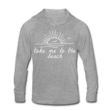 Load image into Gallery viewer, Take Me To The Beach Unisex Hoodie Shirt - heather gray
