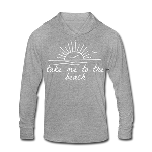 Take Me To The Beach Unisex Hoodie Shirt - heather gray