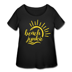 Beach Junkie Women’s Curvy T-Shirt - black