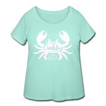 Load image into Gallery viewer, When Crabby Women’s Curvy T-Shirt - mint
