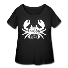 Load image into Gallery viewer, When Crabby Women’s Curvy T-Shirt - black
